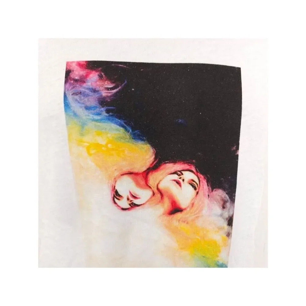 Charmaine Olivia T Shirt Womens Size Medium White Daydreamer Nightdreamer Art